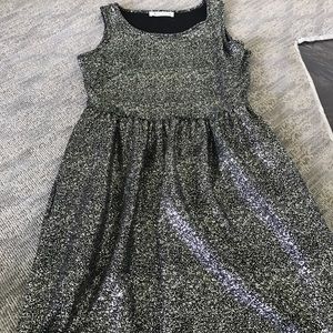 Soft crushed metal dress